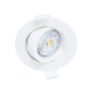 Spot LED encastrable MIIDEX CARAT orientable 230V 5W CCT 85mm blanc