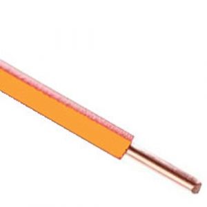 Fil électrique rigide HO7VU 1.5² orange - Couronne de 100m