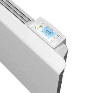 Thermostat digital Radiateur pierre de lave blanc 1000W NOIROT Caldera - vue de dessus