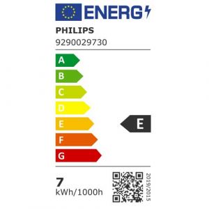 Classe énergétique E de l'ampoule PHILIPS CorePro LED E27 230V 7W(=60W) 806lm 2700K LEDluster sphérique - 313026