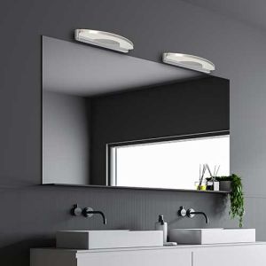Double applique LED salle de bain - photo ambiance