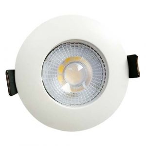 Lot de 3 spots LED remplaçables encastrables blanc 80mm 230V 3x5W 400lm 2700°K