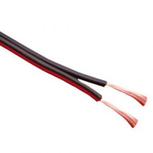 Câble HI-FI 2x0.75² noir / rouge au mètre