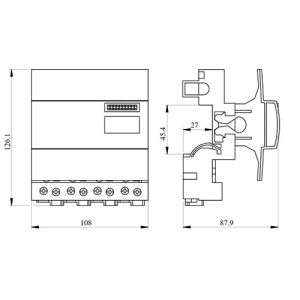 SCHNEIDER Linergy DX Répartiteur 4P 125A distribloc - schéma