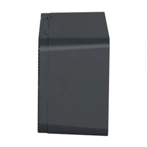 vue de profil du boitier étanche 2 postes Schneider Electric de la gamme Mureva Styl couleur gris anthracite