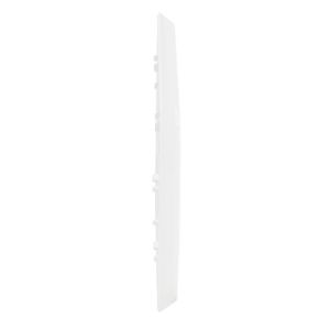 Unica plaque de finition blanche 3 postes - Photo de profil