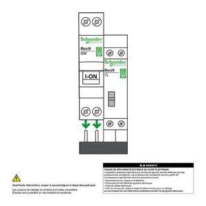 Télérupteur SCHNEIDER Resi9 XP 16A 2NO monophasé - schéma