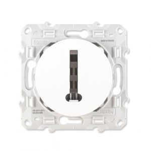 Prise téléphone 8 plots blanche ESPRIT Eur'ohm - Mécanismes Eur'ohm