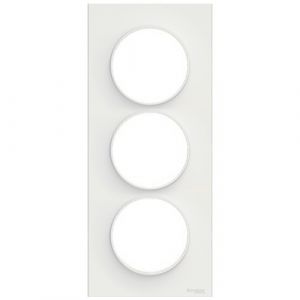 SCHNEIDER Odace Styl Plaque triple verticale blanc E57 - S520716