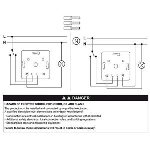 SCHNEIDER Odace Interrupteur variateur rotatif 100W anthracite - schéma