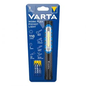 VARTA Lampe torche de poche WORK FLEX Pocket Light + 3AAA - image du conditionnement