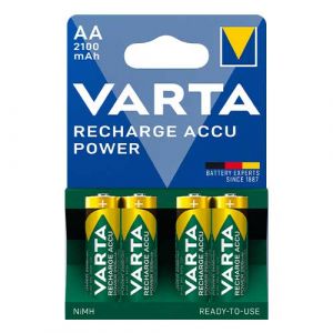 VARTA 4 Piles rechargeables NiMh 1,25V AA/HR6 2100mAh - 56706101404