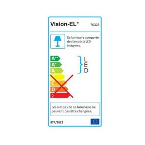 VISION-EL Spot LED encastrable et orientable 230V 7W 550lm 3000°K blanc - Energie