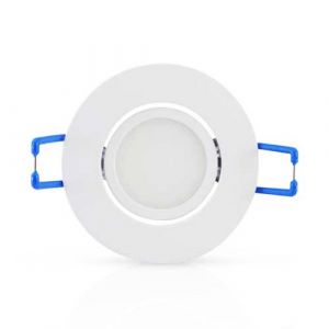 VISION-EL Spot LED encastrable et orientable 230V 5W 420lm 3000°K blanc - Face