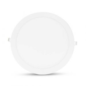 VISION EL Plafonnier LED rond blanc 18W diamètre 235 mm - Face