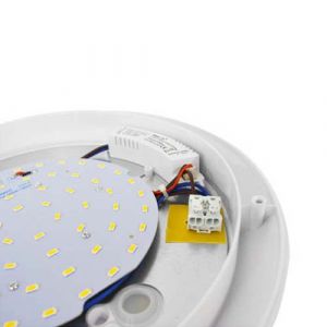 VISION-EL Hublot extérieur LED à détection 230V 18W 1600lm 4500°K 300mm blanc - Intérieur