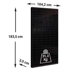 Dimensions panneau solaire VOLTEC monocristallin