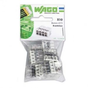WAGO Sachet de 10 mini-bornes de connexion 8 fils S2273