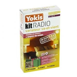 YOKIS Power Kit radio va et vient 1 télévariateur et 2 émetteurs radio - KITRADIOVARVVP