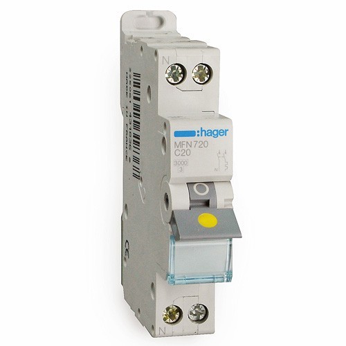 Disjoncteur Différentiel HAGER - 4P 20A Courbe C - 4 Pôles 20 Ampères - Occasion Fonctionnelle