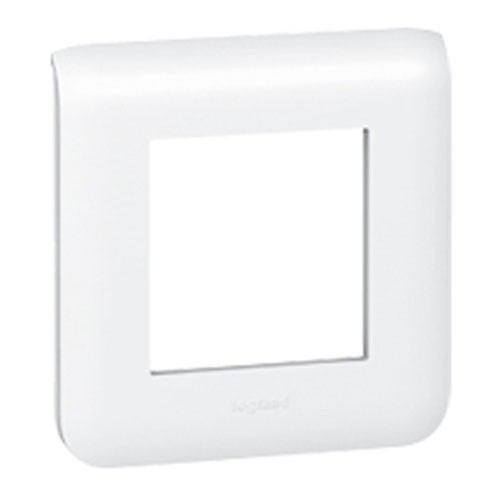 Plaque LEGRAND Mosaic simple blanc - 078802 123elec.com