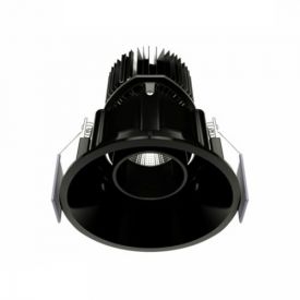 Spot LED encastrable et orientable BENEITO FAURE Tao 10W 675lm 3000°K noir 