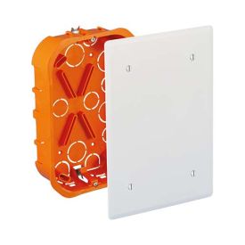 Boîte de dérivation orange pour placo® 170x110x40mm EUROHM XL Pro + couvercle blanc