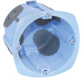 Boîte encastrement simple étanche à l'air D67 P60mm coloris bleu EUROHM XL AIR'métic - vue de face