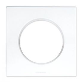 EUROHM Square Plaque simple blanc - 60295
