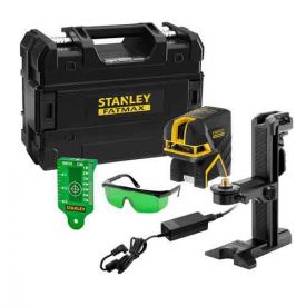 STANLEY Niveau laser vert croix + 2 points à batterie - Fatmax - FMHT77597-1