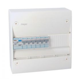 Tableau électrique Siemens prééquipé 2 rangées, 7 disjoncteurs (10A à