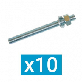 ING FIXATIONS Tige filetée M10 x 110 - Sachet de 10 - A060070