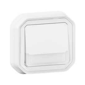 LEGRAND Plexo Bouton poussoir porte étiquette encastré complet étanche blanc IP55 - 069864L