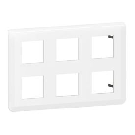LEGRAND Mosaic Plaque horizontale 2x3x2 modules blanc - 078832L