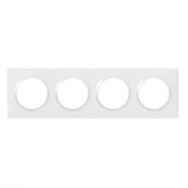 LEGRAND Dooxie Plaque quadruple blanc - 600804
