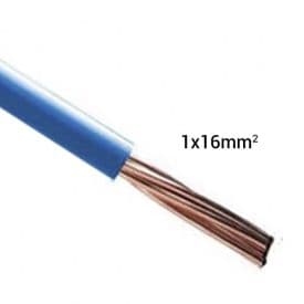 Fil électrique rigide H07VR 16mm² bleu - Prix au mètre