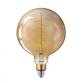 PHILIPS Vintage Ampoule LED filament dimmable E27 230V 7W(=40W) 470lm 1800K LEDbulb Giant globe - 313781