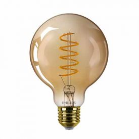 PHILIPS Vintage Ampoule LED filament dimmable E27 230V 4W(=25W) 250lm 2000K globe or - 315471