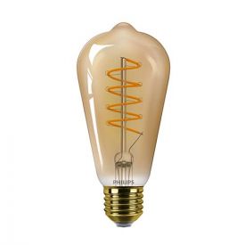 PHILIPS Vintage Ampoule LED filament dimmable E27 230V 4W(=25W) 250lm 2000K LEDbulb Edison or - 315532