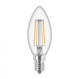 PHILIPS Ampoule LED filament E14 230V 4,3W(=40W) 470lm 2700K LEDcandle flamme - 347267