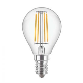 PHILIPS Ampoule LED filament E14 230V 4,3W(=40W) 470lm 2700K LEDluster standard - 347304