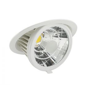 Spot LED escargot encastrable et orientable 230V 35W 3500lm 4000°K blanc