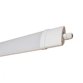 Réglette étanche LED intégrée 230V 18W 1600lm 60cm blanc