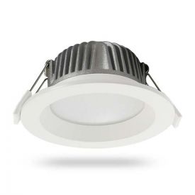 Downlight LED à encastrer 230V 5.5W 480lm 4000K 100mm IP65 blanc
