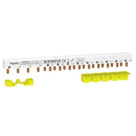 4 Peignes D'alimentation Schneider 24 Modules 4 Poles 3 Phases + N - Réf 19517
