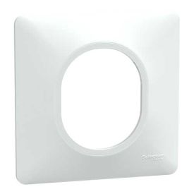 SCHNEIDER Ovalis Plaque simple blanc - S320702