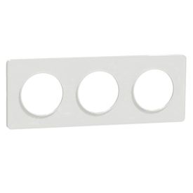 SCHNEIDER Odace Touch Plaque triple blanc - S520806