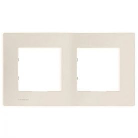 Plaque SIEMENS Delta Viva Triple Métal Marron