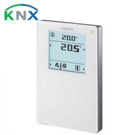 SIEMENS Appareil d'ambiance saillie KNX blanc avec sonde de température - Affichage LCD