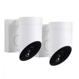 SOMFY Lot de 2 caméras de surveillance extérieures blanches avec sirène intégrée - 1870471